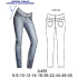 Molde de Leggings cintura en costado, push up | A455