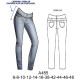 Molde de Leggings cintura en costado, push up | A455 Molde de Leggings cintura en costado, push up | A455