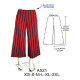 Molde de Pantalón pescador basta ancha con elástico en cintura, | A521 Molde de Pantalón pescador basta ancha con elástico en cintura, | A521