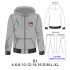 Molde de Conjunto deportivo de hombre, niño con gorro y cierre | B1