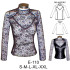 Molde de Camiseta cuello mao con cortes y blonda | E110