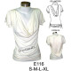 Molde de Camiseta drapeada con amarra en costado | E116 Molde de Camiseta drapeada con amarra en costado | E116