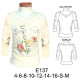 Molde de Camiseta escote ojal con fruncido | E137 Molde de Camiseta escote ojal con fruncido | E137
