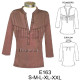 Molde de Camiseta cuello mao | E163
