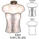 Molde de Camiseta con strapless con aplicación de cinta de lentejuela | E251