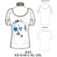 Molde de Camiseta manga raglan cruzada con pinzas | E43 Molde de Camiseta manga raglan cruzada con pinzas | E43