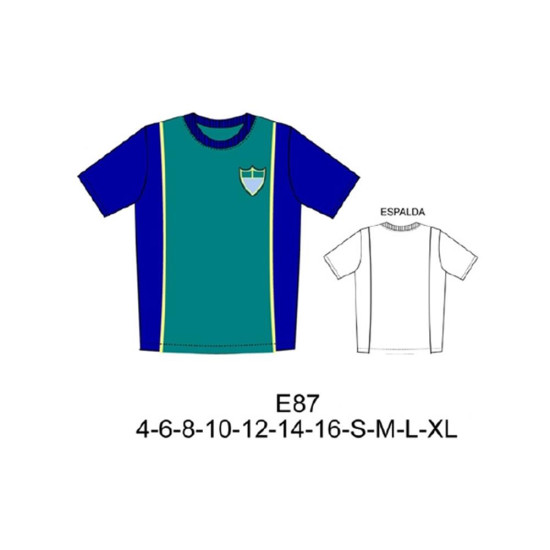 Molde de Camiseta polo con corte vertical | E87