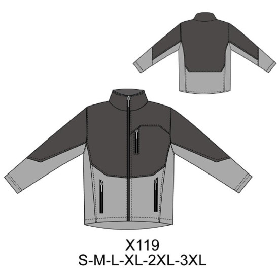 Molde de Chaqueta acolchado | X119 Molde de Chaqueta acolchado | X119
