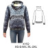 Molde de Sudadera cuello alto con botones, quedando cuello fruncido | X152