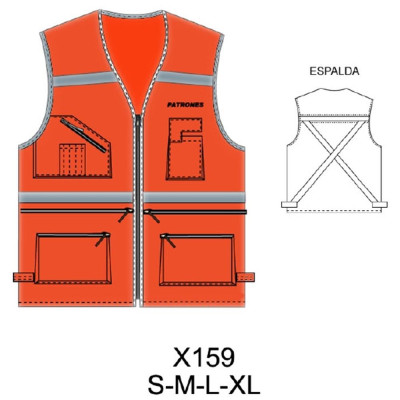 Molde de Chaleco geólogo | X159
