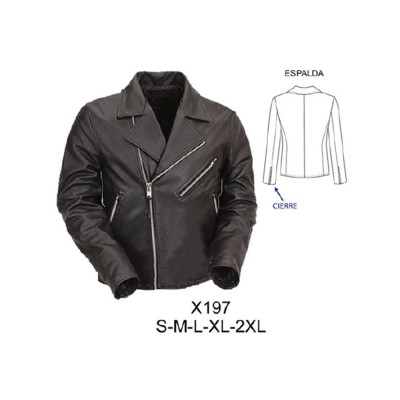 Molde de Chaqueta rockera hombre | X197