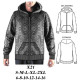 Molde de Sudadera de hombre semi entallado con gorro | X21 Molde de Sudadera de hombre semi entallado con gorro | X21