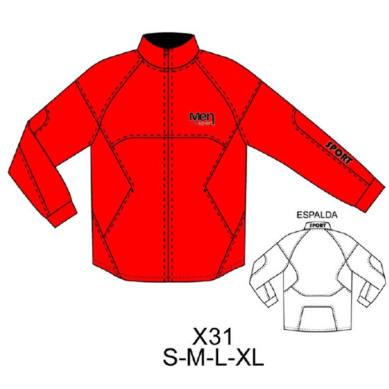 Molde de Chaqueta con corte | X31