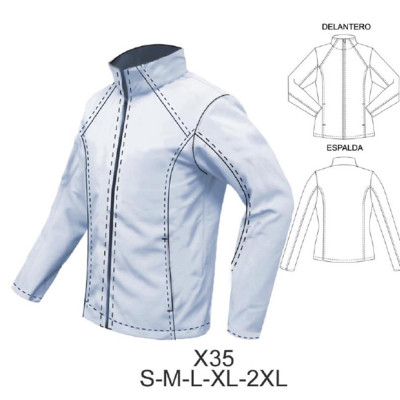 Molde de Chaqueta mujer entallada | X35 Molde de Chaqueta mujer entallada | X35