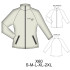 Molde de Chaqueta mujer manga raglan | X60