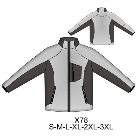 Molde de Chaqueta softshell | X78 Molde de Chaqueta softshell | X78
