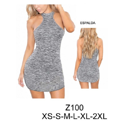 Molde de Vestido ajustado con cuello | Z100