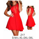 Molde de Vestido con cortes en cintura, evase, aplicación gasa escote y espalda | Z17 Molde de Vestido con cortes en cintura, evase, aplicación gasa escote y espalda | Z17