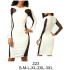Molde de Vestido con cortes en costado y mangas | Z23