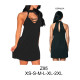 Molde de Vestido con cuello y tirantes semi evase | Z95
