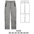 Molde de Pantalón largo recto con cintura de pasadores, bragueta frontal, bolsillos laterales y falsos bolsillos traseros de vivo | A438