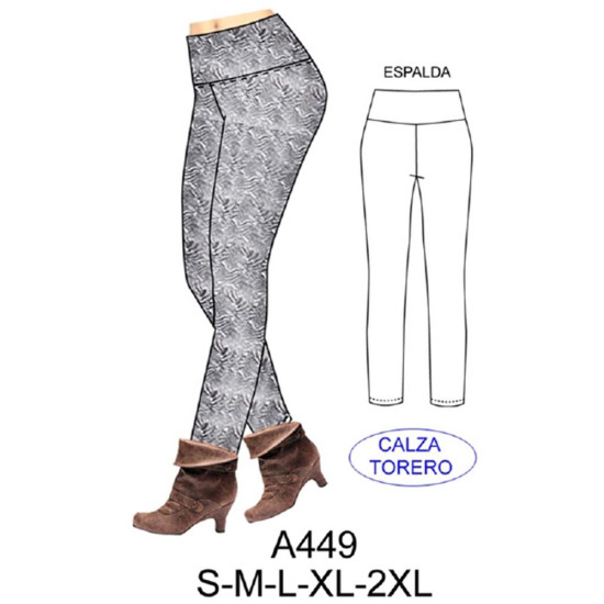Molde de Leggins torero | A449 Molde de Leggins torero | A449