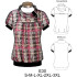 Molde de Camiseta con traba sobre cuello canesú con fruncido (opción manga larga) | E30