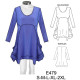 Molde de Minivestido con bolsillo drapeado | E479