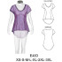 Molde de Camiseta semi evase con cola | E483