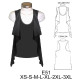 Molde de Camiseta sin mangas con tapado integrado | E51