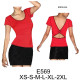 Molde de Camiseta con espalda cruzada, escotada | E569 Molde de Camiseta con espalda cruzada, escotada | E569