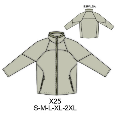 Molde de Chaqueta de hombre | X25 Molde de Chaqueta de hombre | X25