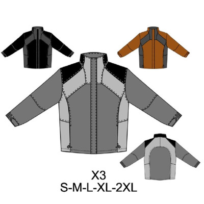 Molde de Parka hombre | X3 Molde de Parka hombre | X3