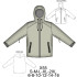 Molde de Chaqueta con gorro | X55