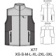 Molde de Chaleco polar sin mangas | X77 Molde de Chaleco polar sin mangas | X77