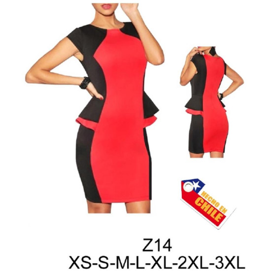Molde de Vestido con corte en cintura, faldones evase en costado | Z14 Molde de Vestido con corte en cintura, faldones evase en costado | Z14