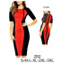Molde de Vestido tipo raglan, corte princesa | Z62