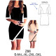 Molde de Vestido corte princesa, faldón asimétrico, largo 90 cms | Z66 Molde de Vestido corte princesa, faldón asimétrico, largo 90 cms | Z66
