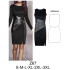 Molde de Vestido con cortes, aplicaciones en cuerina | Z67