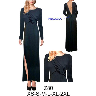 Molde de Vestido kimono, delantero drapeado, espalda escotada, faldones con aberturas laterales | Z80 Molde de Vestido kimono, delantero drapeado, espalda escotada, faldones con aberturas laterales | Z80