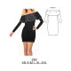 Molde de Vestido ajustado sin hombro | Z93